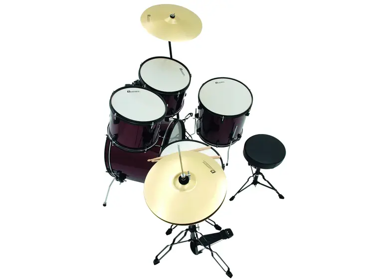 DIMAVERY DS-200 Drum-Set. wine red 